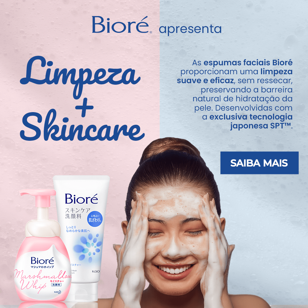 Banner - Linha de limpeza facial mobile com cta